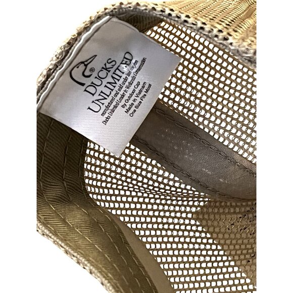 Ducks Unlimited Green & Brown Mesh NWT Hat Officially Licensed - Picture 3 of 8